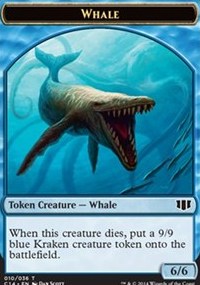 (image for) Whale // Zombie (Blue) Double-sided Token
